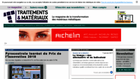 What Traitementsetmateriaux.fr website looked like in 2018 (5 years ago)