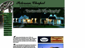 What Thepetersonchapel.com website looked like in 2018 (5 years ago)