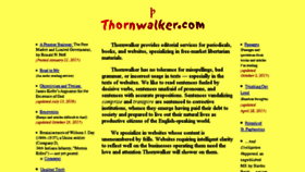 What Thornwalker.com website looked like in 2018 (5 years ago)