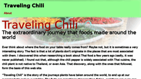 What Travelingchili.com website looked like in 2018 (5 years ago)