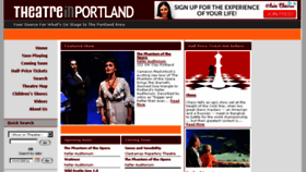 What Theatreinportland.com website looked like in 2018 (5 years ago)