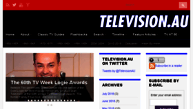 What Televisionau.com website looked like in 2018 (5 years ago)
