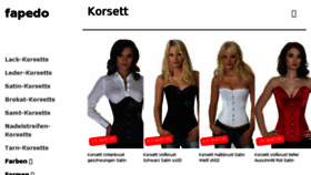 What The-corset.de website looked like in 2018 (5 years ago)