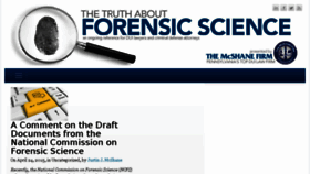 What Thetruthaboutforensicscience.com website looked like in 2018 (5 years ago)