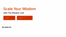 What Thewisdomlink.com website looked like in 2018 (5 years ago)