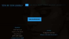 What Tenbytenlashes.com website looked like in 2018 (5 years ago)