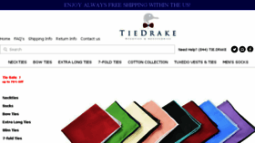 What Tiedrake.net website looked like in 2018 (5 years ago)