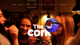 What Thecork.co.uk website looked like in 2018 (5 years ago)