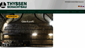What Thyssen-schachtbau.de website looked like in 2018 (5 years ago)