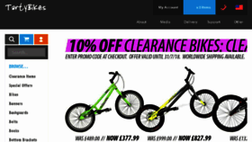 What Tartybikes.co.uk website looked like in 2018 (5 years ago)