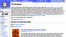 What Thebookbag.co.uk website looked like in 2018 (5 years ago)