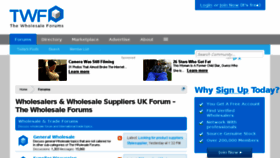 What Thewholesaleforums.co.uk website looked like in 2018 (5 years ago)