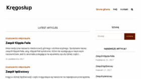 What Twojkregoslup.pl website looked like in 2018 (5 years ago)