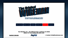 What Thewireman.com website looked like in 2018 (5 years ago)