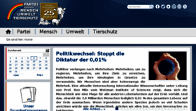 What Tierschutzpartei.de website looked like in 2018 (5 years ago)