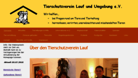 What Tierschutzverein-lauf.de website looked like in 2018 (5 years ago)