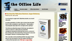 What Theofficelife.com website looked like in 2018 (5 years ago)