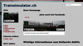 What Trainsimulator.ch website looked like in 2018 (5 years ago)