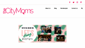 What Thecitymoms.org website looked like in 2018 (5 years ago)