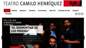 What Teatrocamilohenriquez.cl website looked like in 2018 (5 years ago)