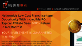 What Thisoneisforme.com website looked like in 2018 (5 years ago)