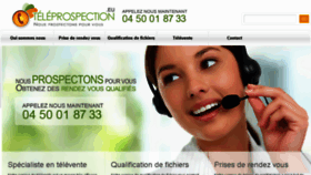 What Teleprospection.eu website looked like in 2018 (5 years ago)