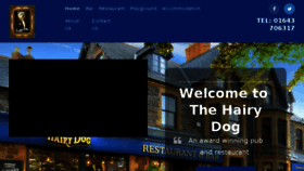 What Thehairydog.co.uk website looked like in 2018 (5 years ago)