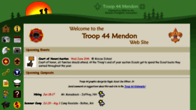What Troop44mendon.org website looked like in 2018 (5 years ago)