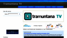 What Tramuntanatv.com website looked like in 2018 (5 years ago)