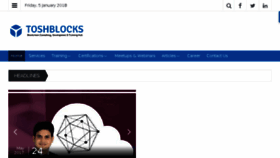 What Toshblocks.com website looked like in 2018 (5 years ago)