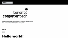 What Torontocomputertech.com website looked like in 2018 (5 years ago)