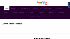 What Topicwise.in website looked like in 2018 (5 years ago)