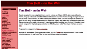 What Tomhull.com website looked like in 2018 (5 years ago)