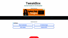 What Tweakbox.mobi website looked like in 2018 (5 years ago)