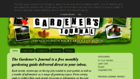 What Thegardenersjournal.co.uk website looked like in 2018 (5 years ago)