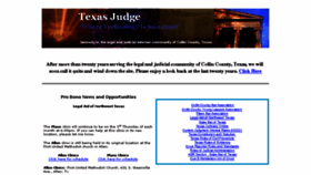 What Texasjudge.com website looked like in 2018 (5 years ago)