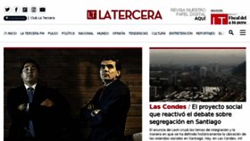 What Tercera.cl website looked like in 2018 (5 years ago)