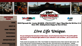 What Townpeddler.com website looked like in 2018 (5 years ago)