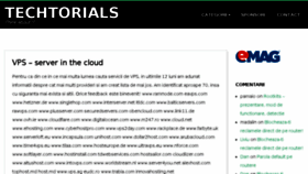 What Techtorials.ro website looked like in 2018 (5 years ago)