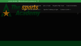 What Thesportsacademy.net website looked like in 2018 (5 years ago)