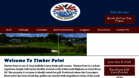 What Timberpointgolfcourse.com website looked like in 2018 (5 years ago)