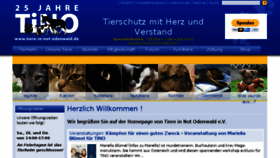 What Tierheim-spreng.de website looked like in 2018 (5 years ago)
