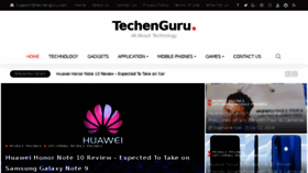 What Techenguru.com website looked like in 2018 (5 years ago)