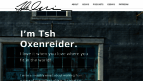 What Tshoxenreider.com website looked like in 2018 (5 years ago)