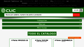 What Tiendaclic.mx website looked like in 2018 (5 years ago)