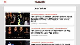 What Thevoiceusa.com website looked like in 2018 (5 years ago)