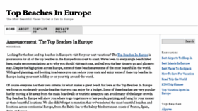 What Topbeachesineurope.com website looked like in 2018 (5 years ago)