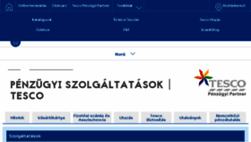 What Tescoszolgaltatasok.hu website looked like in 2018 (5 years ago)