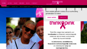 What Think-pink.be website looked like in 2018 (5 years ago)
