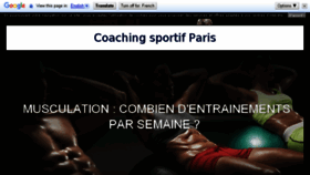 What Topblog-sportif-and-coaching.fr website looked like in 2018 (5 years ago)
